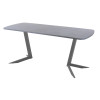 Обеденный стол AMC Elite (серии SLIM) / E19(1100) D2 (графит/Бетон Чикаго светло-серый)