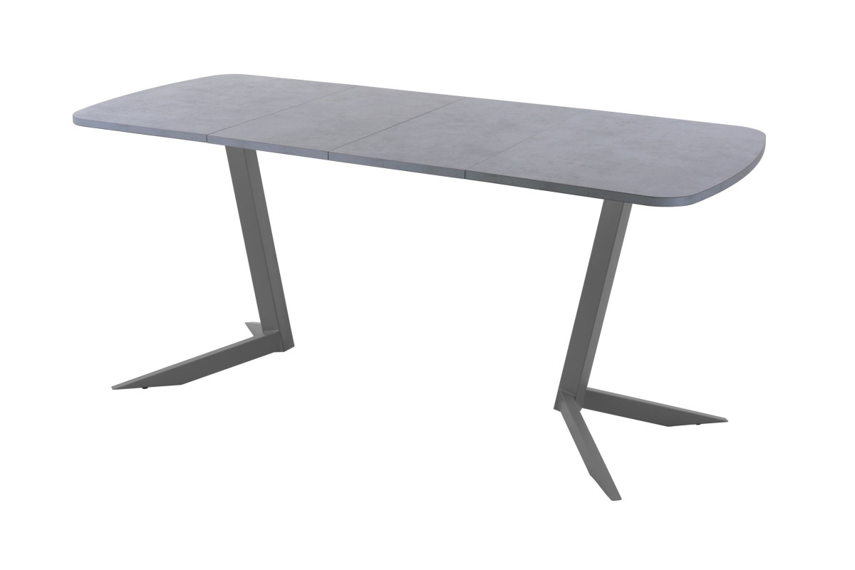 Обеденный стол AMC Elite (серии SLIM) / E19(1100) D2 (графит/Бетон Чикаго светло-серый)
