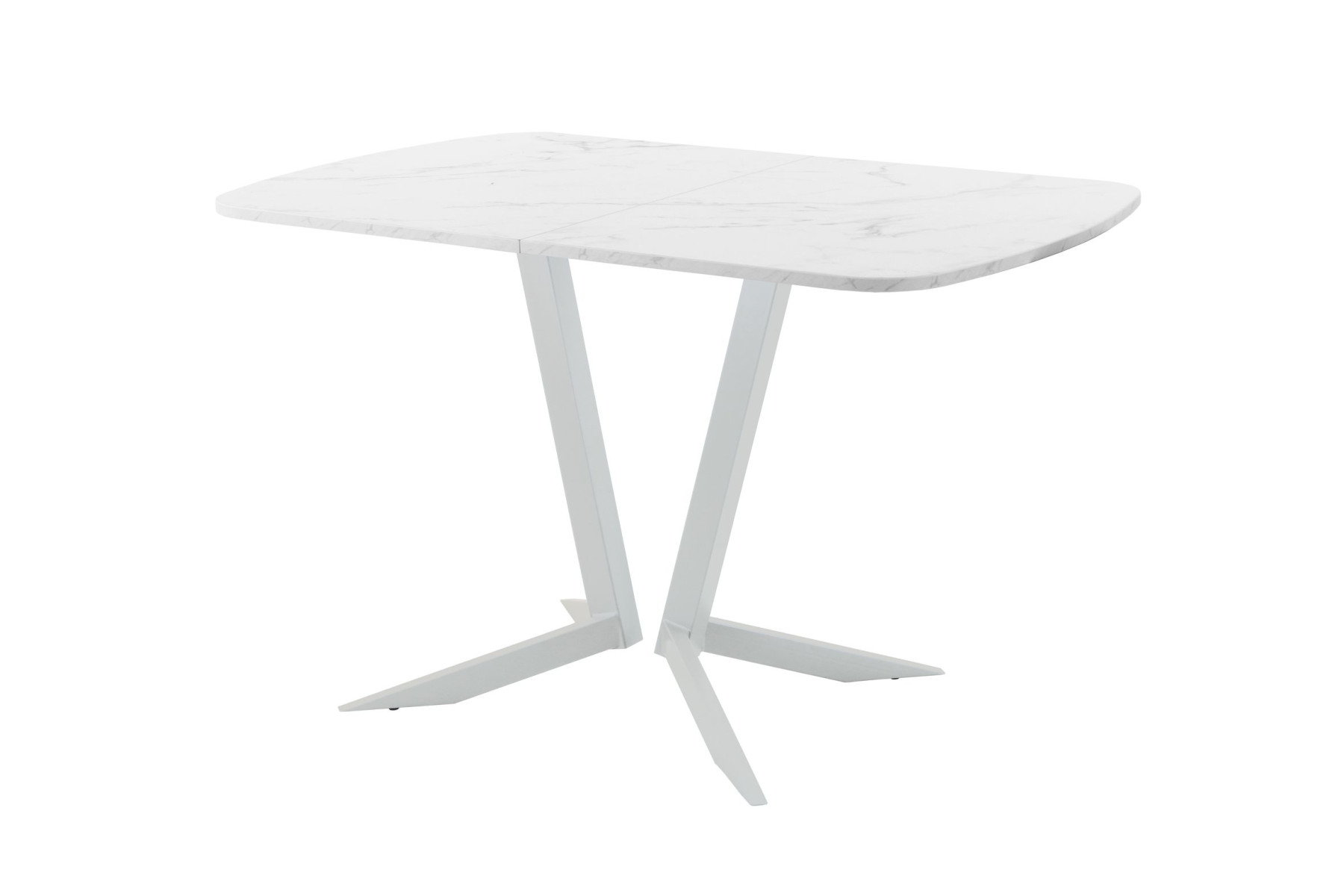 Обеденный стол AMC Elite (серии SLIM) / E19(1100) D2 (серебро/Мрамор Кристалл)