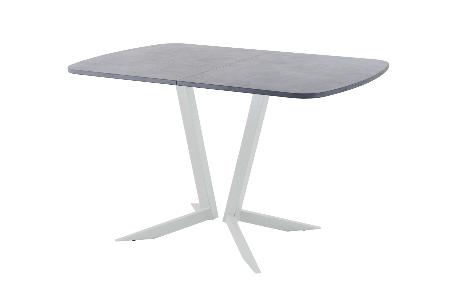 Обеденный стол AMC Elite (серии SLIM) / E19(1100) D2 (серебро/Бетон Чикаго светло-серый)