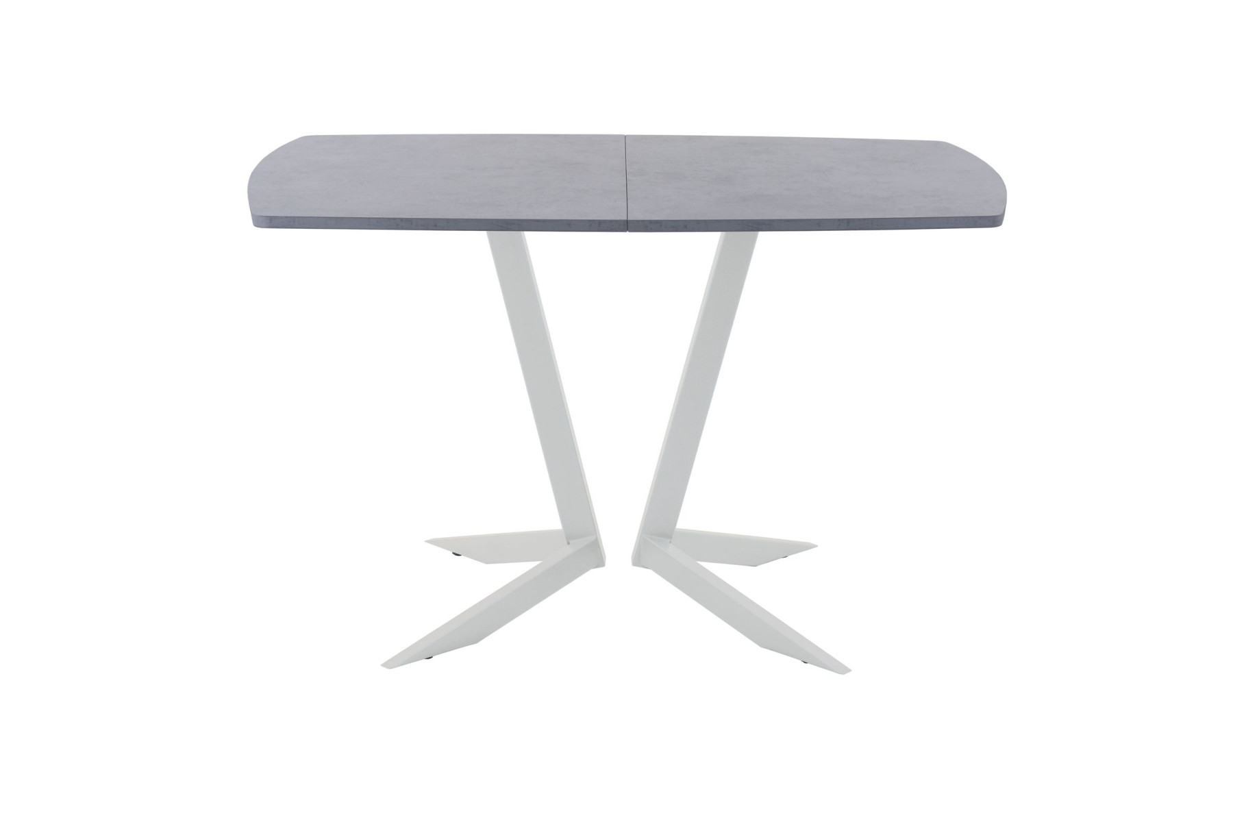 Обеденный стол AMC Elite (серии SLIM) / E19(1100) D2 (серебро/Бетон Чикаго светло-серый)