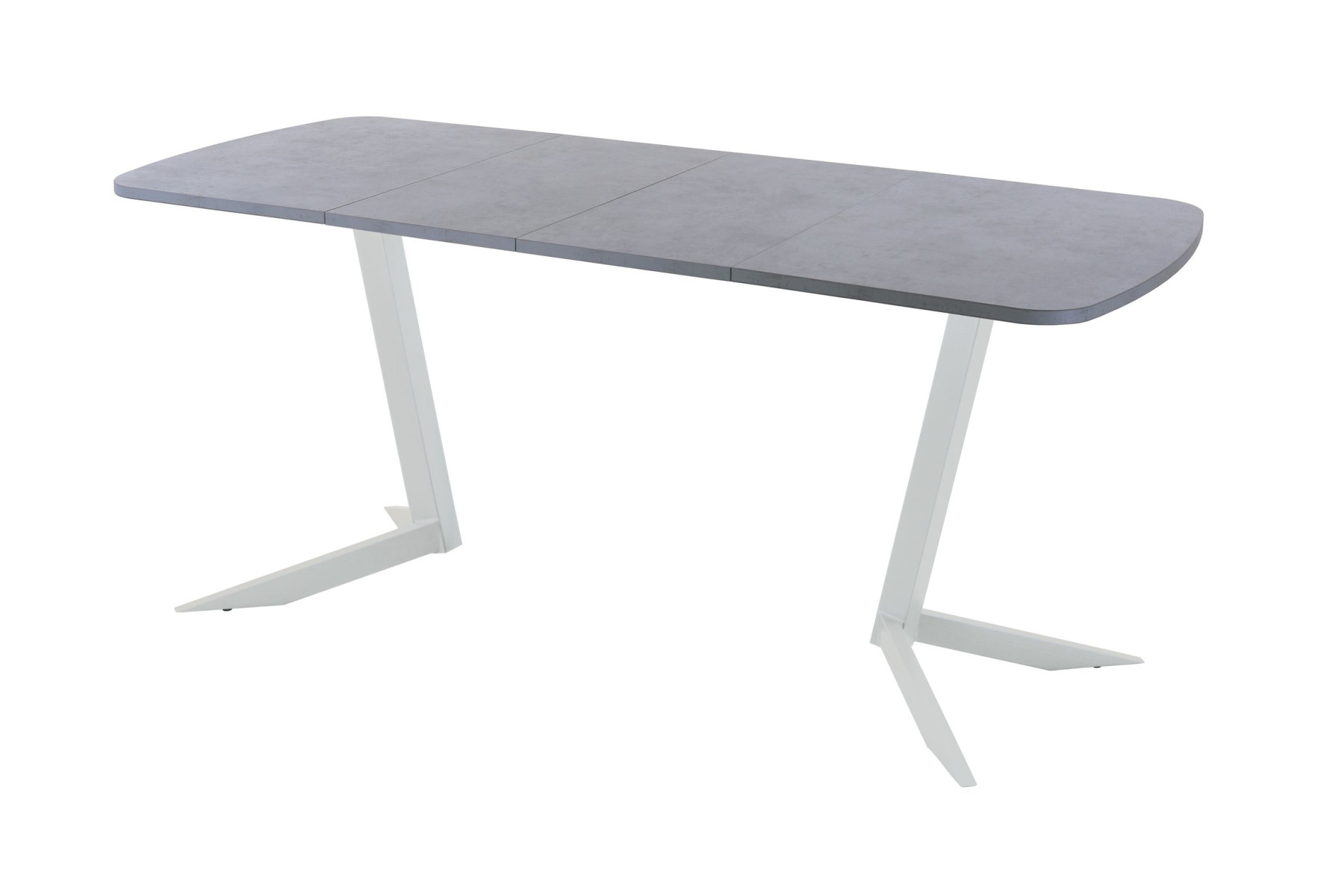 Обеденный стол AMC Elite (серии SLIM) / E19(1100) D2 (серебро/Бетон Чикаго светло-серый)