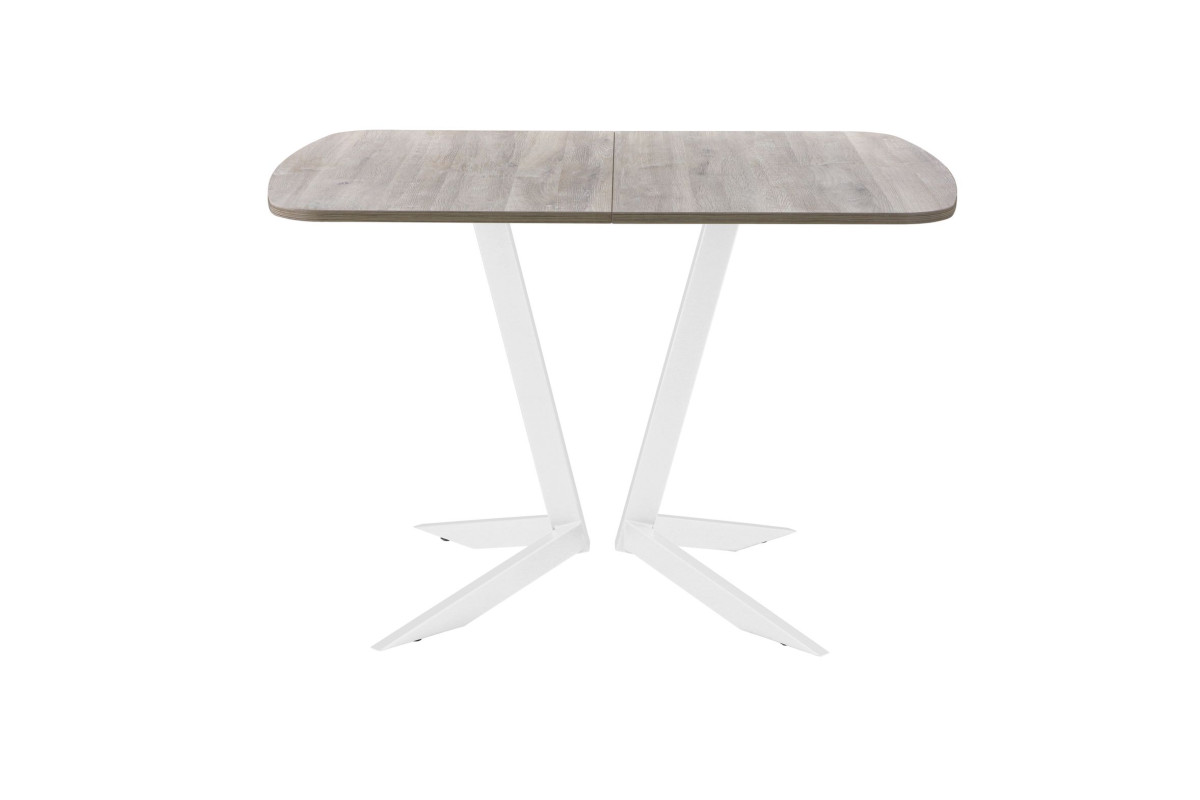 Обеденный стол AMC Elite (серии SLIM) / E19(1200) D2 (белый/Дуб Уайт-Ривер песочно-бежевый)