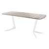 Обеденный стол AMC Elite (серии SLIM) / E19(1200) D2 (белый/Дуб Уайт-Ривер песочно-бежевый)
