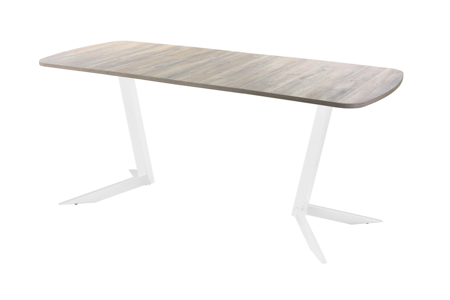 Обеденный стол AMC Elite (серии SLIM) / E19(1200) D2 (белый/Дуб Уайт-Ривер песочно-бежевый)