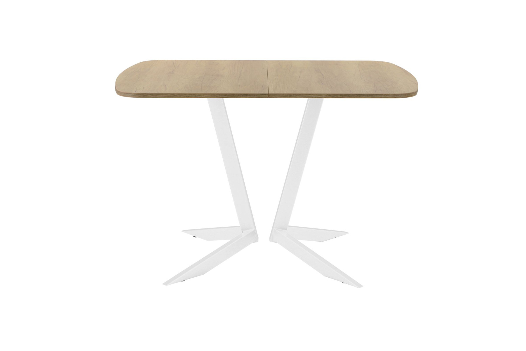 Обеденный стол AMC Elite (серии SLIM) / E19(1200) D2 (белый/Дуб Небраска Натуральный)