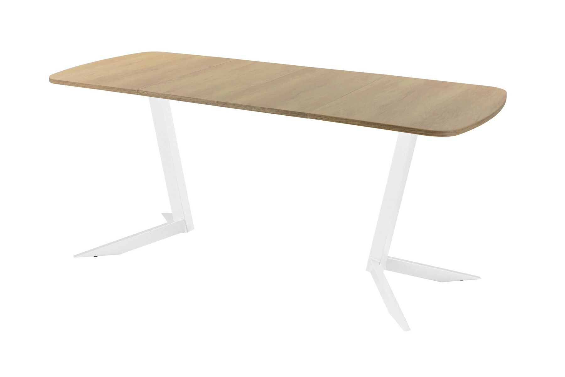 Обеденный стол AMC Elite (серии SLIM) / E19(1200) D2 (белый/Дуб Небраска Натуральный)