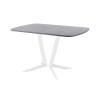 Обеденный стол AMC Elite (серии SLIM) / E19(1200) D2 (белый/Бетон Чикаго светло-серый)