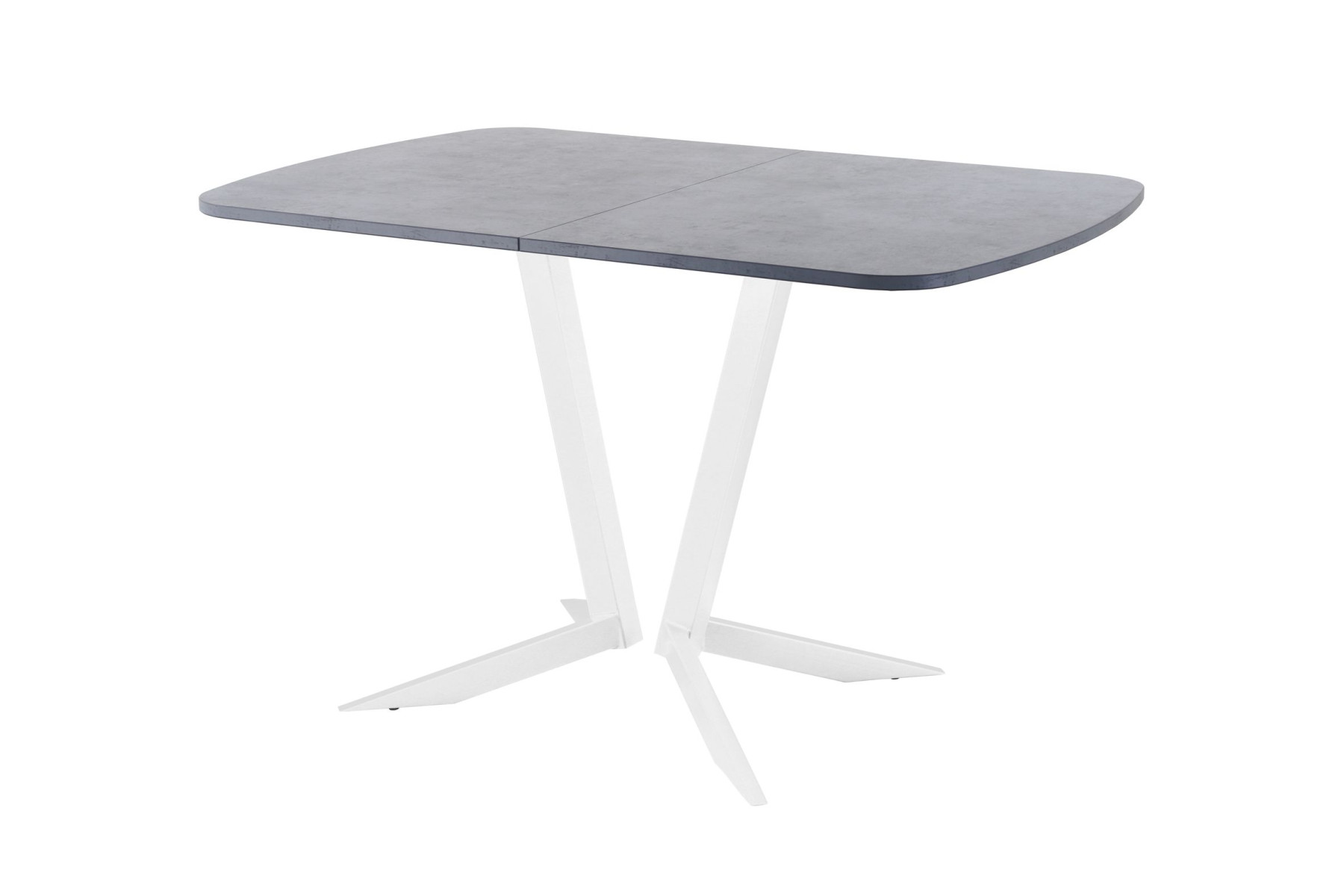 Обеденный стол AMC Elite (серии SLIM) / E19(1200) D2 (белый/Бетон Чикаго светло-серый)