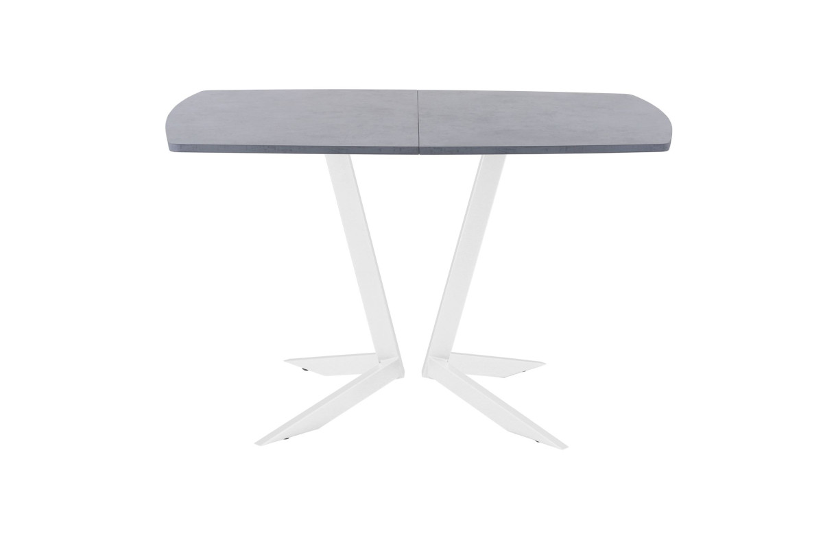 Обеденный стол AMC Elite (серии SLIM) / E19(1200) D2 (белый/Бетон Чикаго светло-серый)