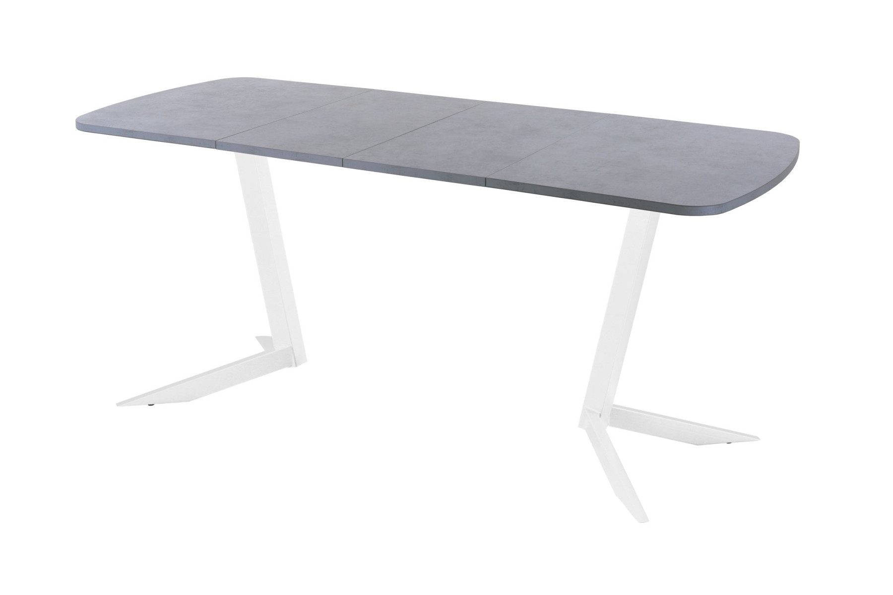 Обеденный стол AMC Elite (серии SLIM) / E19(1200) D2 (белый/Бетон Чикаго светло-серый)