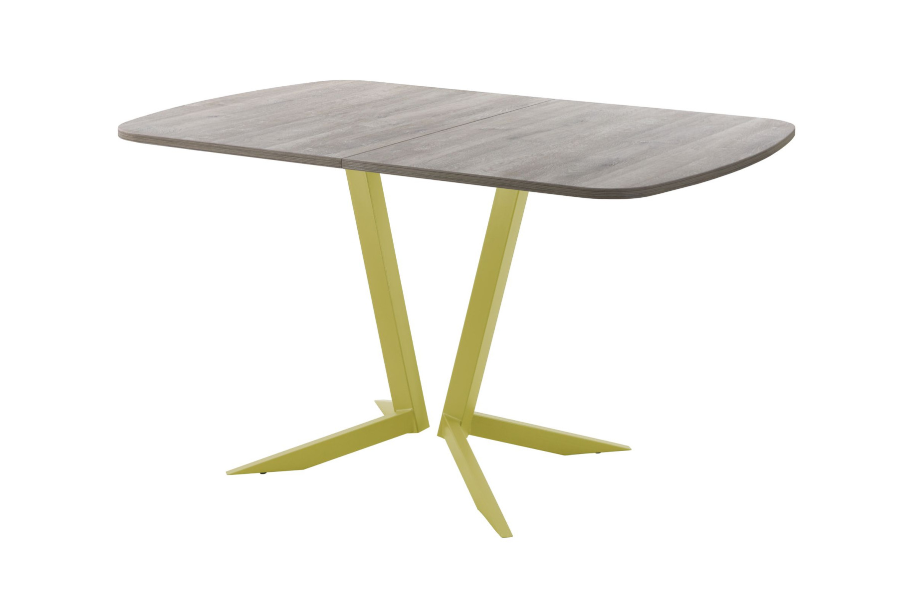 Обеденный стол AMC Elite (серии SLIM) / E19(1200) D2 (золото/Дуб Уайт-Ривер песочно-бежевый)