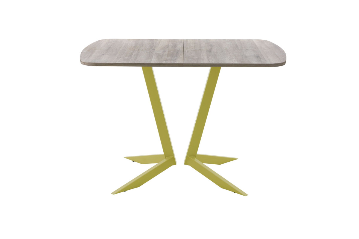 Обеденный стол AMC Elite (серии SLIM) / E19(1200) D2 (золото/Дуб Уайт-Ривер песочно-бежевый)