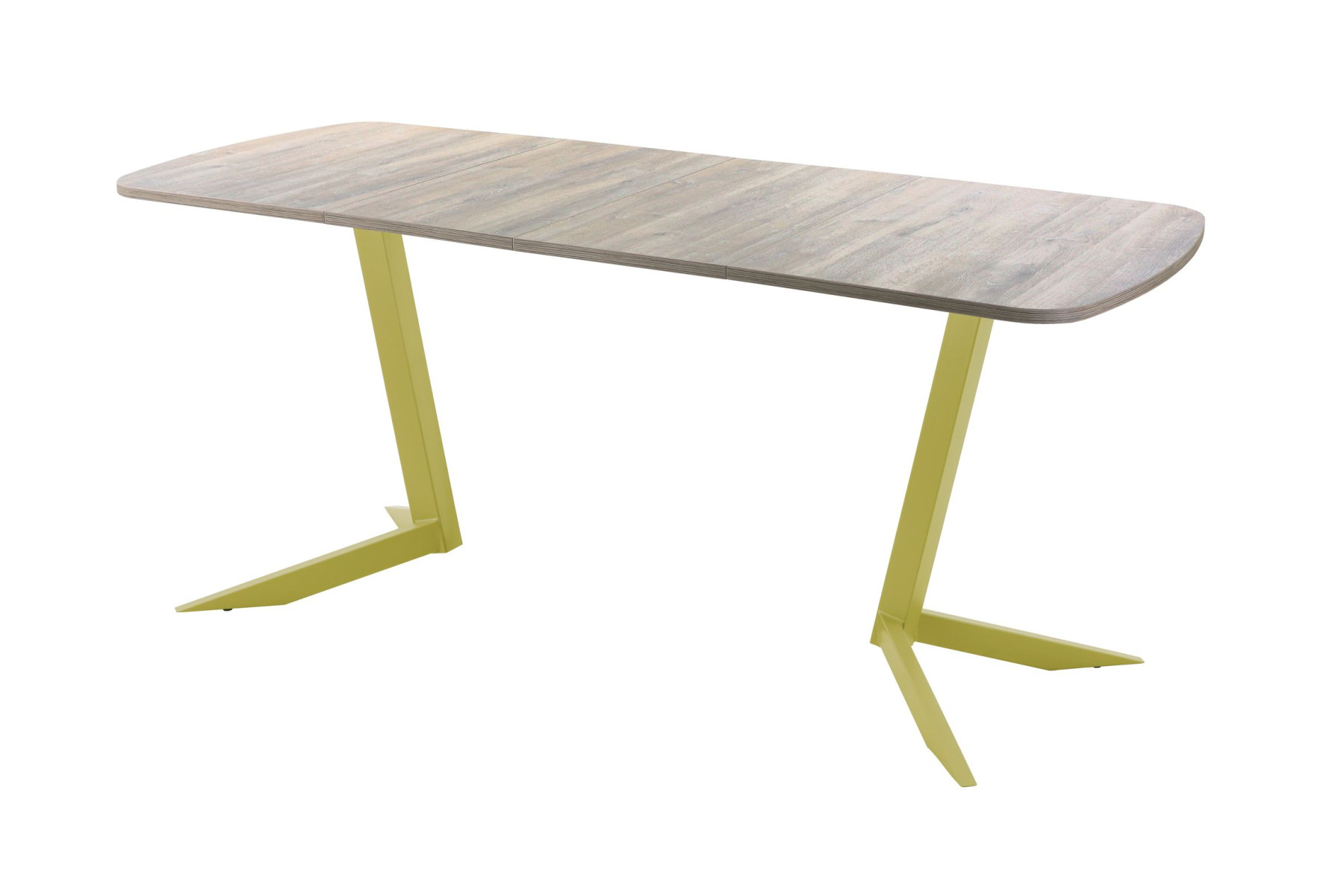 Обеденный стол AMC Elite (серии SLIM) / E19(1200) D2 (золото/Дуб Уайт-Ривер песочно-бежевый)