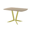 Обеденный стол AMC Elite (серии SLIM) / E19(1100) D2 (золото/Дуб Небраска Натуральный)