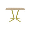 Обеденный стол AMC Elite (серии SLIM) / E19(1100) D2 (золото/Дуб Небраска Натуральный)
