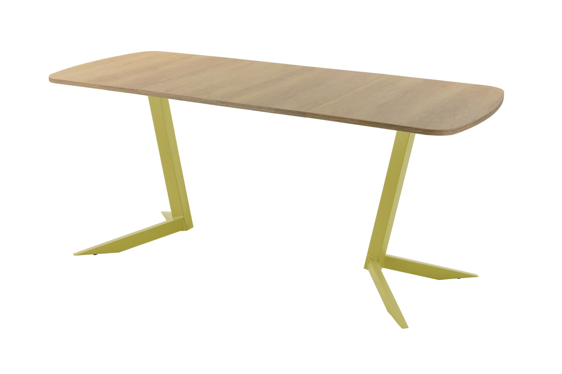 Обеденный стол AMC Elite (серии SLIM) / E19(1100) D2 (золото/Дуб Небраска Натуральный)