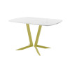 Обеденный стол AMC Elite (серии SLIM) / E19(1100) D2 (золото/Мрамор Кристалл)