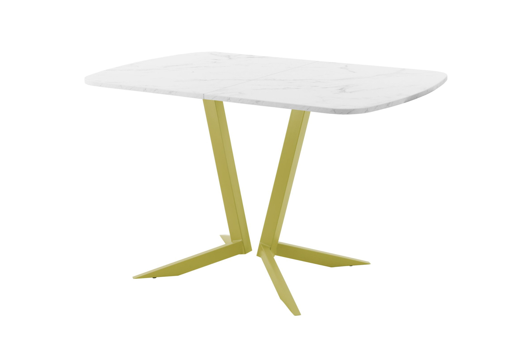 Обеденный стол AMC Elite (серии SLIM) / E19(1100) D2 (золото/Мрамор Кристалл)