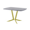 Обеденный стол AMC Elite (серии SLIM) / E19(1100) D2 (золото/Бетон Чикаго светло-серый)