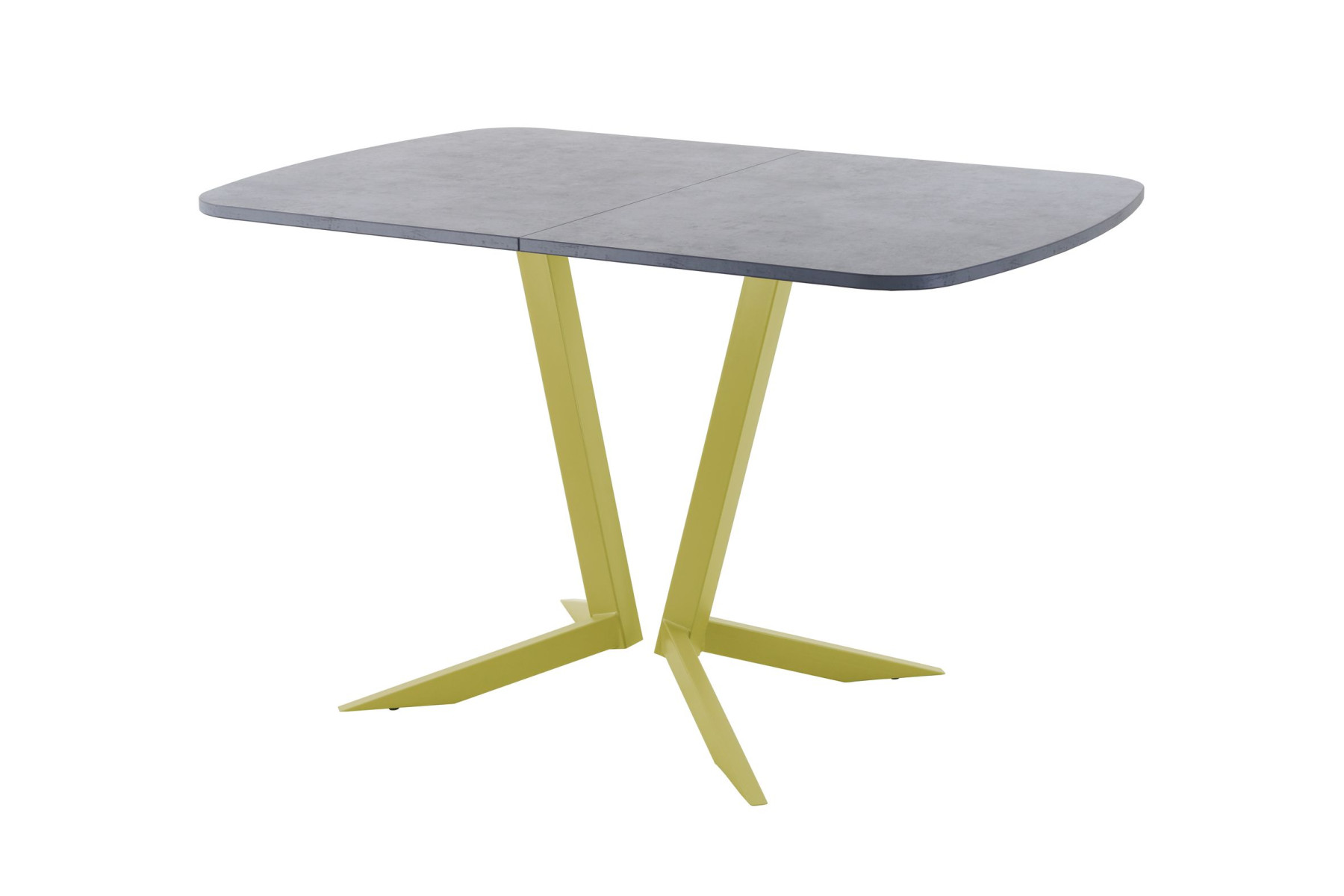 Обеденный стол AMC Elite (серии SLIM) / E19(1100) D2 (золото/Бетон Чикаго светло-серый)