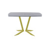 Обеденный стол AMC Elite (серии SLIM) / E19(1100) D2 (золото/Бетон Чикаго светло-серый)