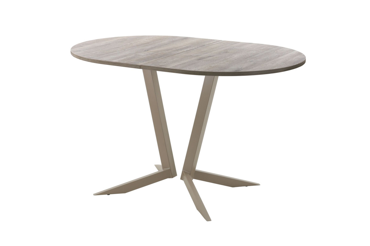 Обеденный стол AMC Elite (серии SLIM) / E19(1200) D3 (капучино/Дуб Уайт-Ривер песочно-бежевый)