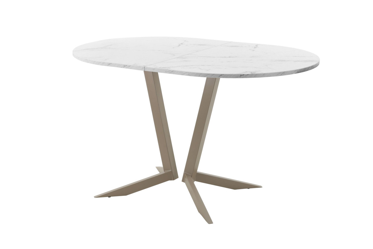 Обеденный стол AMC Elite (серии SLIM) / E19(1200) D3 (капучино/Мрамор Кристалл)