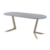 Обеденный стол AMC Elite (серии SLIM) / E19(1200) D3 (капучино/Бетон Чикаго светло-серый)