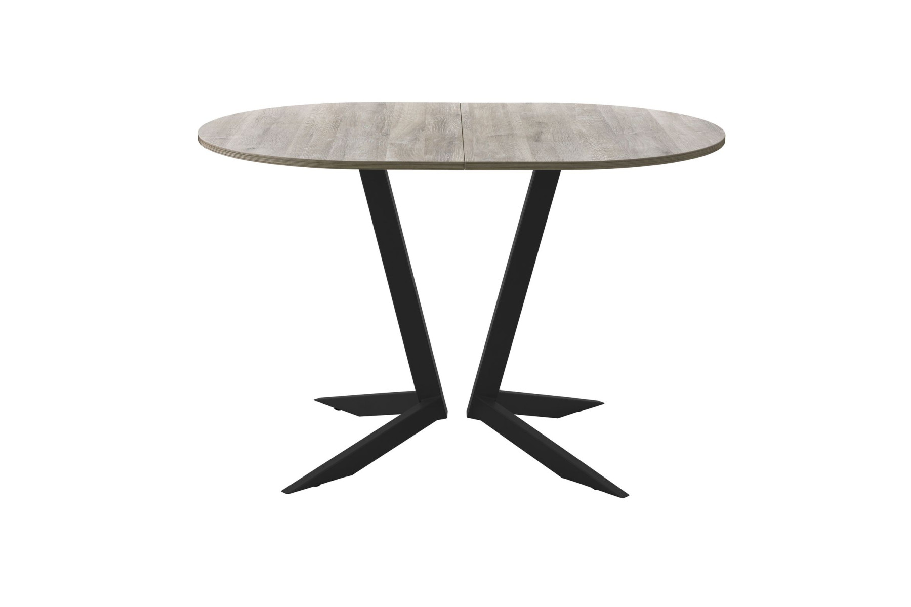 Обеденный стол AMC Elite (серии SLIM) / E19(1200) D3 (черный/Дуб Уайт-Ривер песочно-бежевый)