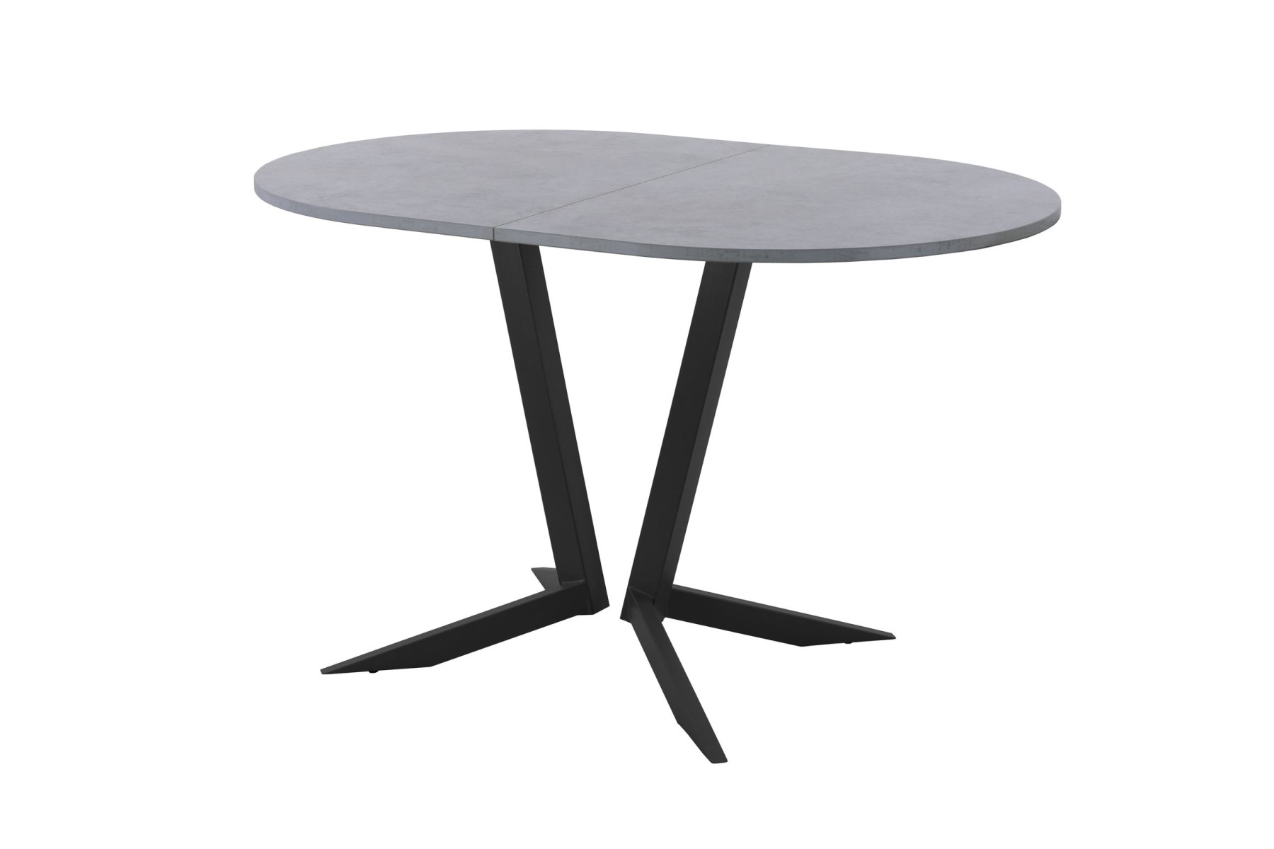 Обеденный стол AMC Elite (серии SLIM) / E19(1200) D3 (черный/Бетон Чикаго светло-серый)