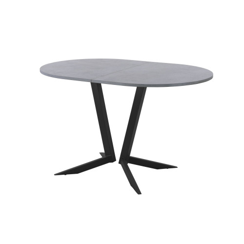 Обеденный стол AMC Elite (серии SLIM) / E19(1200) D3 (черный/Бетон Чикаго светло-серый)