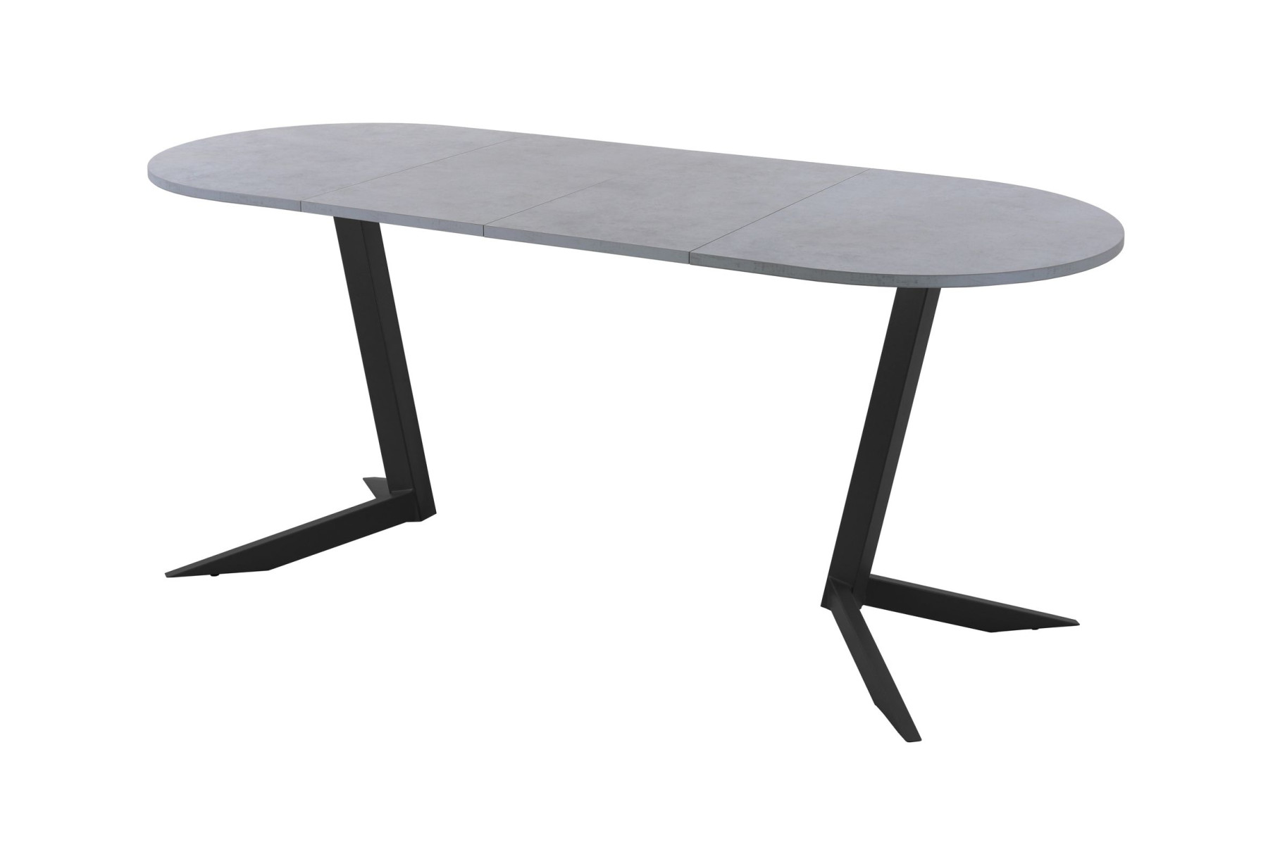 Обеденный стол AMC Elite (серии SLIM) / E19(1200) D3 (черный/Бетон Чикаго светло-серый)