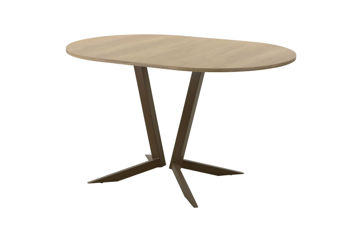 Обеденный стол AMC Elite (серии SLIM) / E19(1200) D3 (коричневый/Дуб Небраска Натуральный)