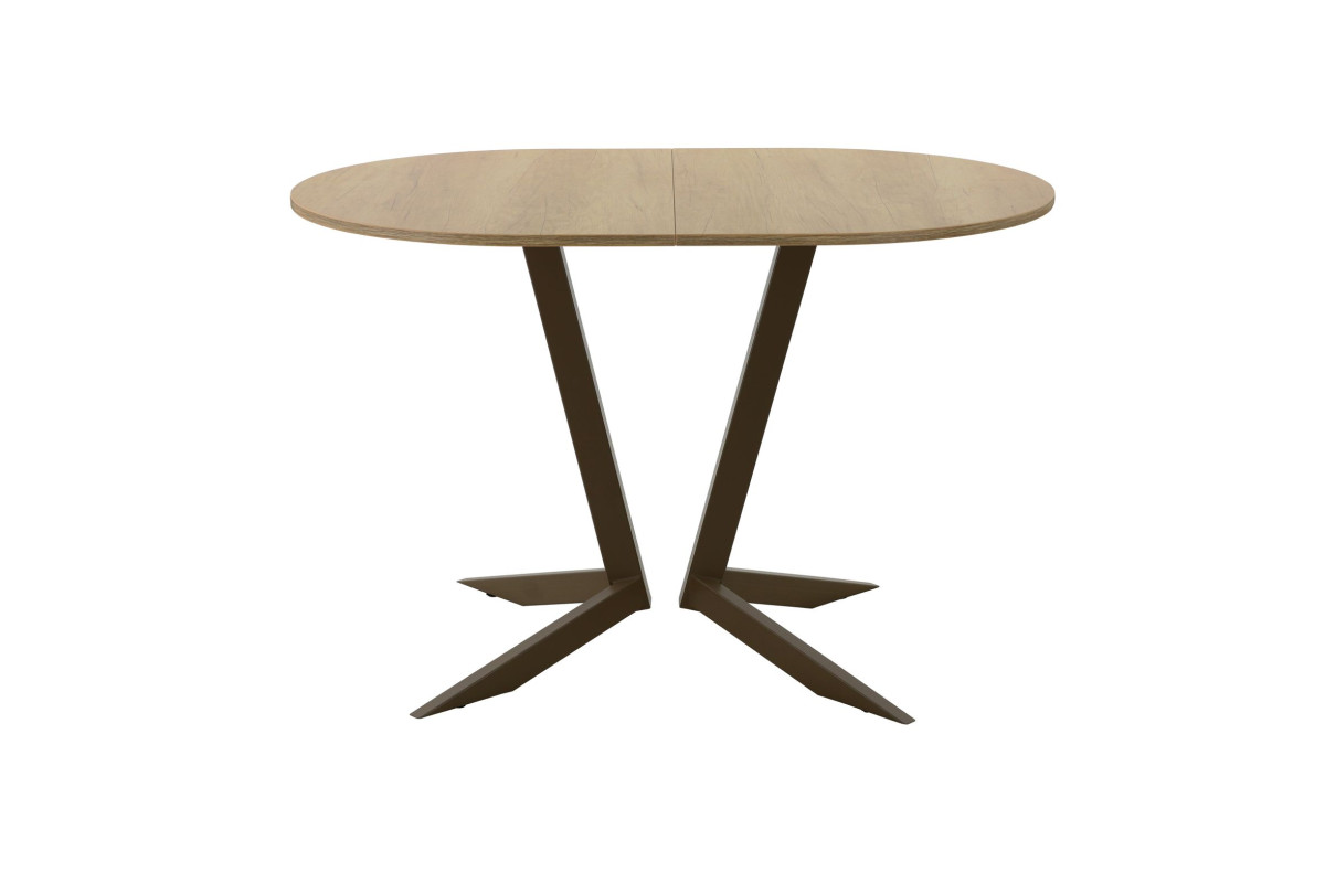 Обеденный стол AMC Elite (серии SLIM) / E19(1200) D3 (коричневый/Дуб Небраска Натуральный)