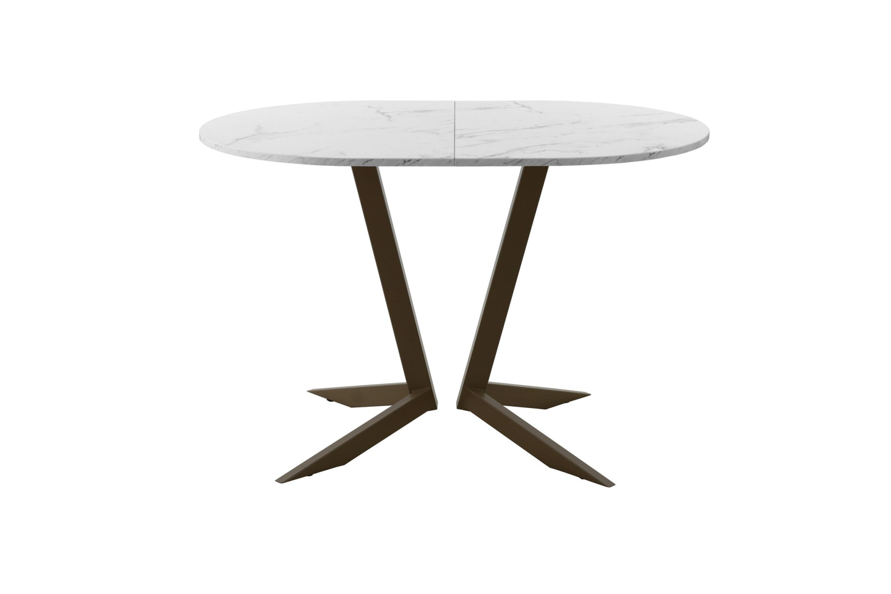 Обеденный стол AMC Elite (серии SLIM) / E19(1200) D3 (коричневый/Мрамор Кристалл)