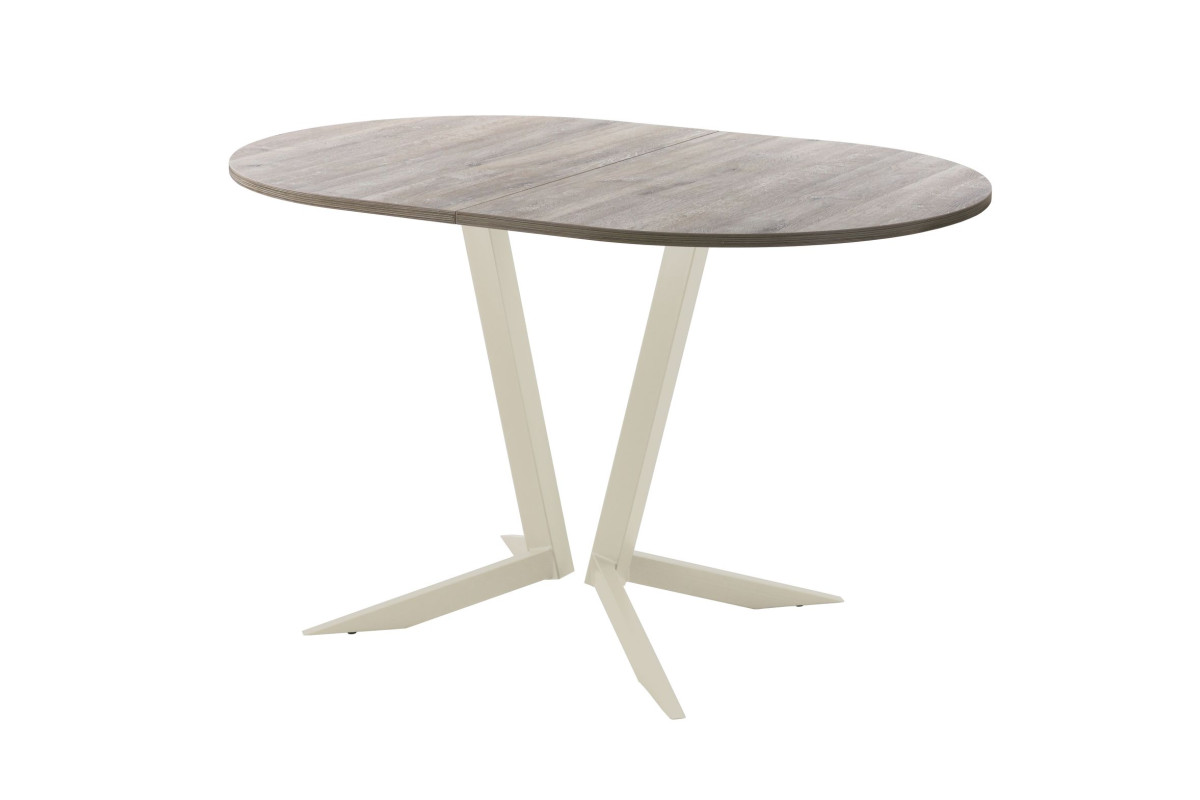 Обеденный стол AMC Elite (серии SLIM) / E19(1100) D3 (бежевый/Дуб Уайт-Ривер песочно-бежевый)