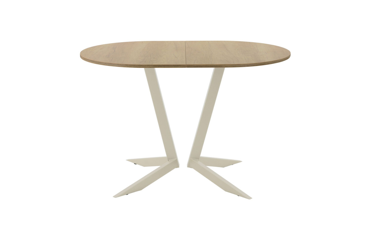 Обеденный стол AMC Elite (серии SLIM) / E19(1100) D3 (бежевый/Дуб Небраска Натуральный)