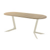 Обеденный стол AMC Elite (серии SLIM) / E19(1100) D3 (бежевый/Дуб Небраска Натуральный)