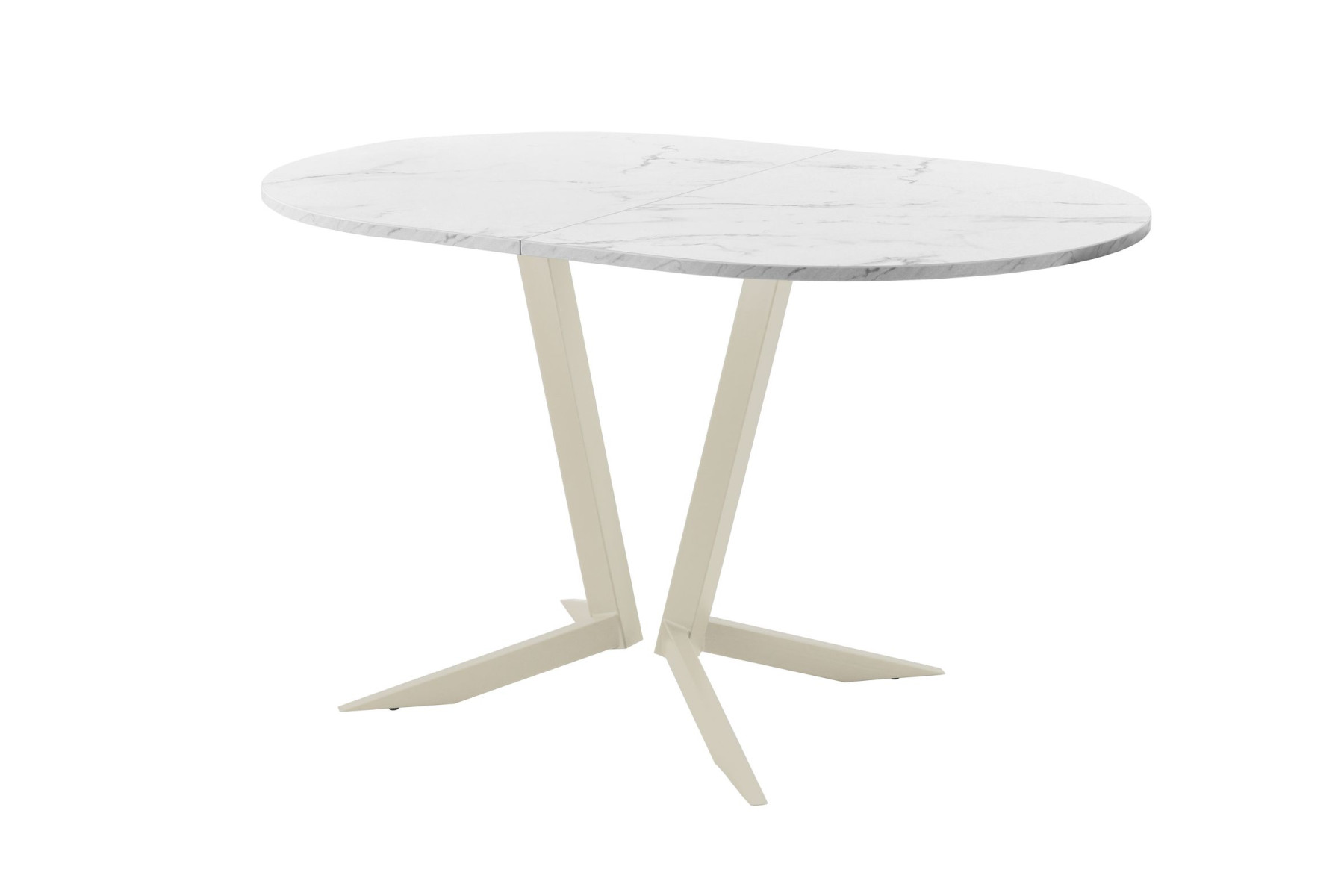 Обеденный стол AMC Elite (серии SLIM) / E19(1100) D3 (бежевый/Мрамор Кристалл)