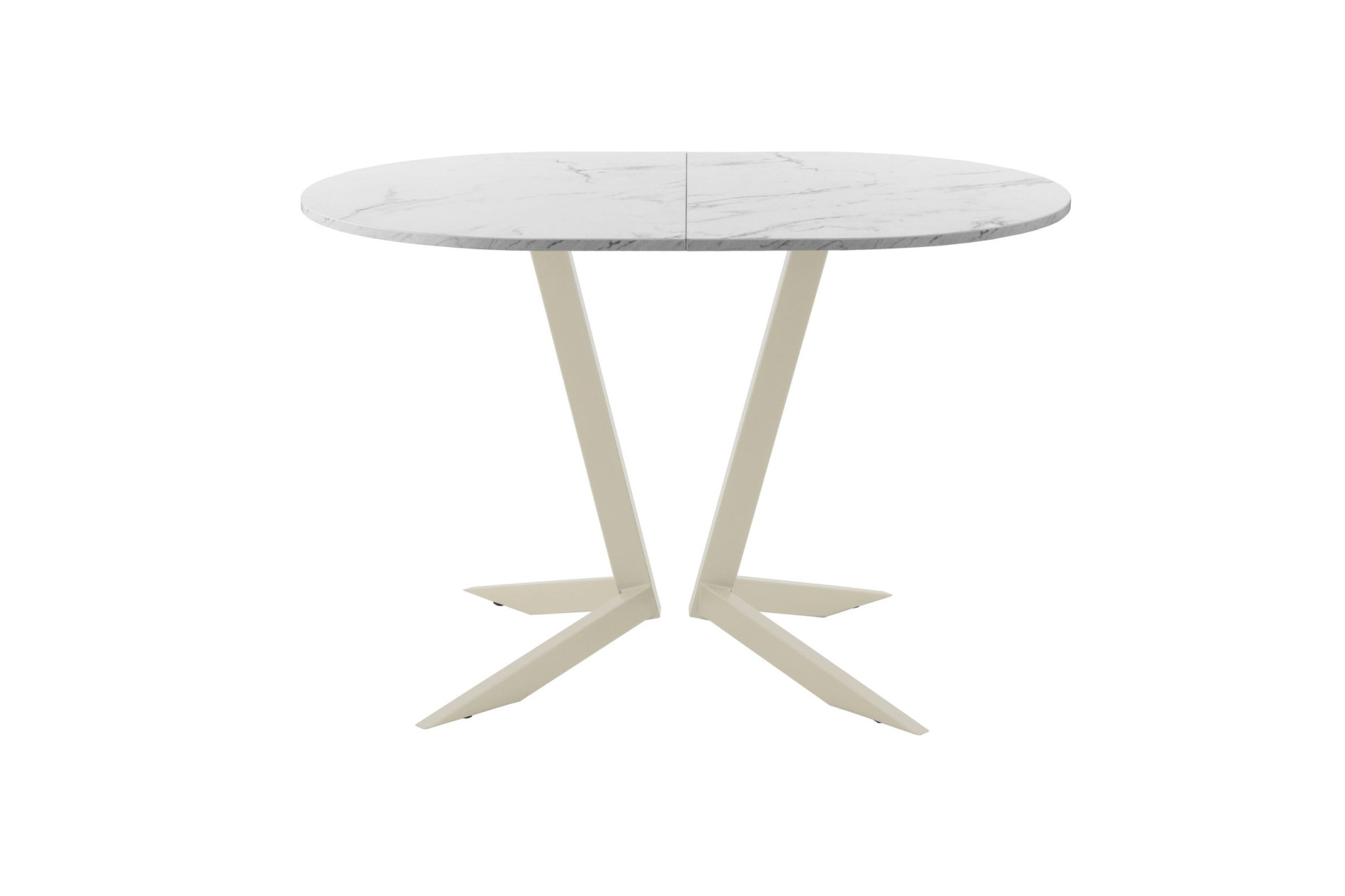 Обеденный стол AMC Elite (серии SLIM) / E19(1100) D3 (бежевый/Мрамор Кристалл)