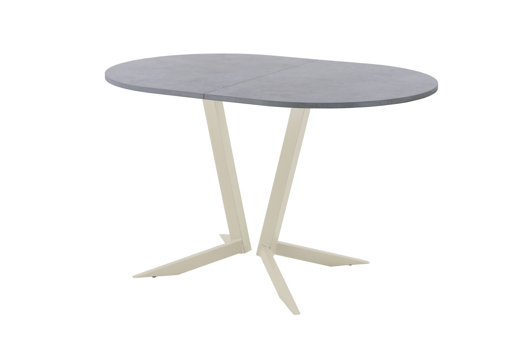 Обеденный стол AMC Elite (серии SLIM) / E19(1100) D3 (бежевый/Бетон Чикаго светло-серый)