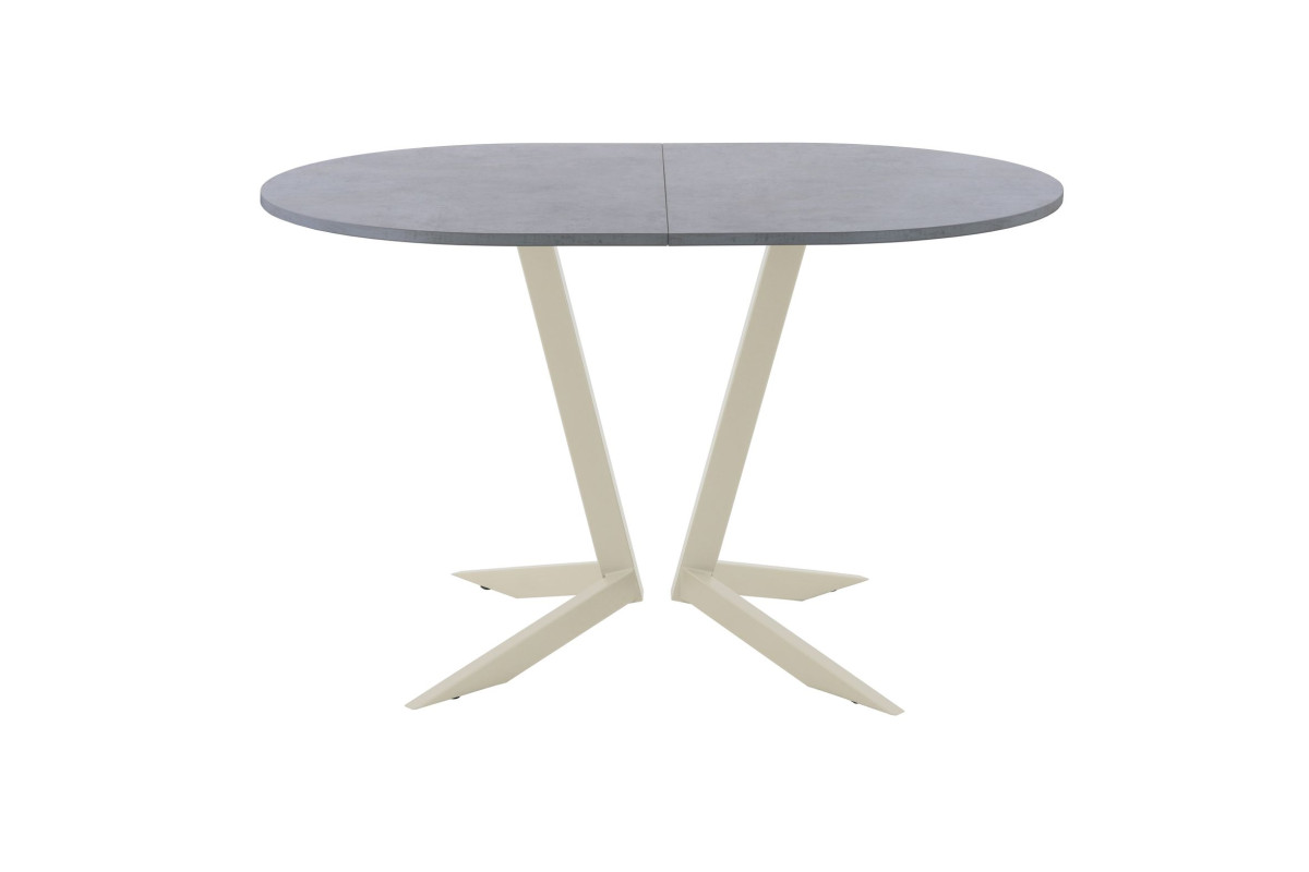 Обеденный стол AMC Elite (серии SLIM) / E19(1100) D3 (бежевый/Бетон Чикаго светло-серый)