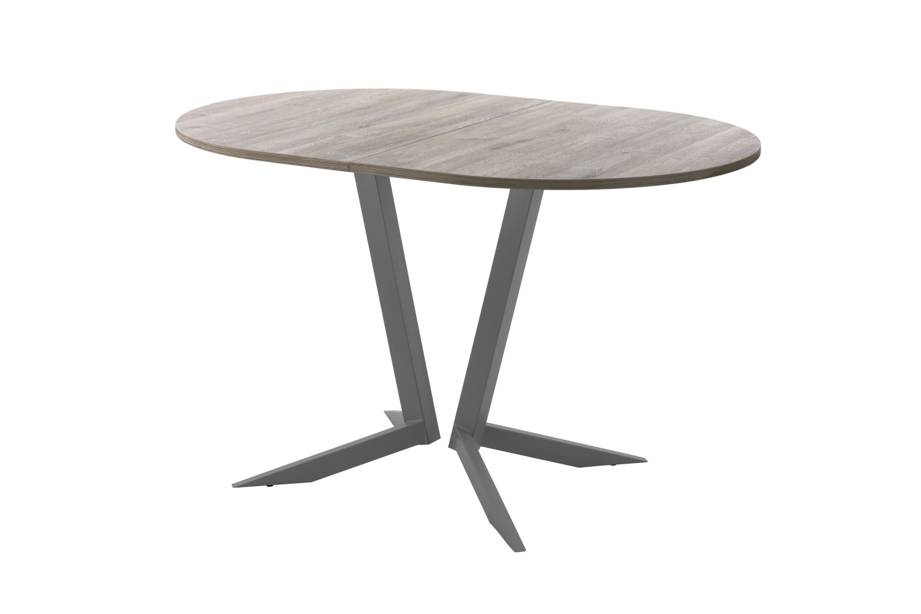 Обеденный стол AMC Elite (серии SLIM) / E19(1100) D3 (графит/Дуб Уайт-Ривер песочно-бежевый)