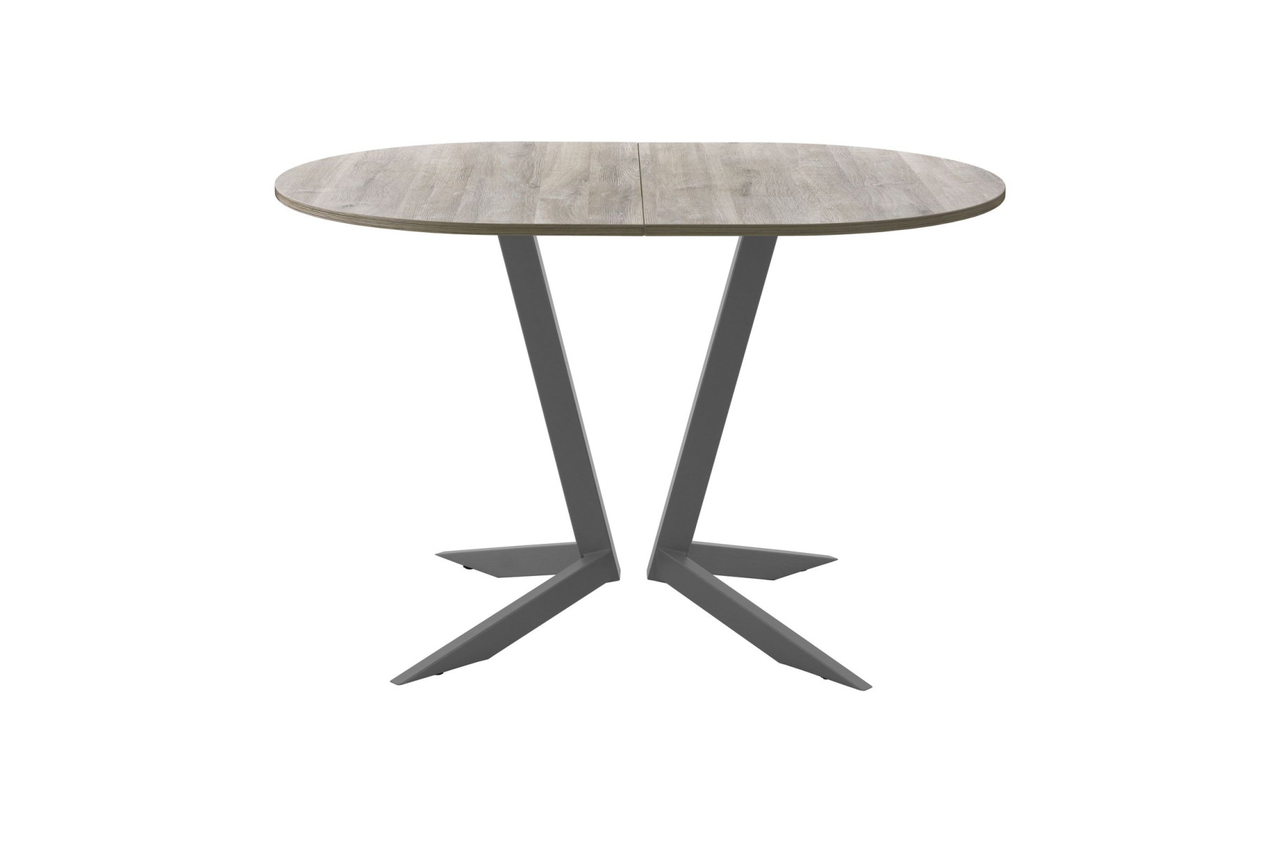 Обеденный стол AMC Elite (серии SLIM) / E19(1100) D3 (графит/Дуб Уайт-Ривер песочно-бежевый)