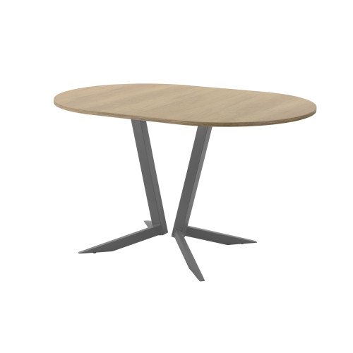 Обеденный стол AMC Elite (серии SLIM) / E19(1200) D3 (графит/Дуб Небраска Натуральный)