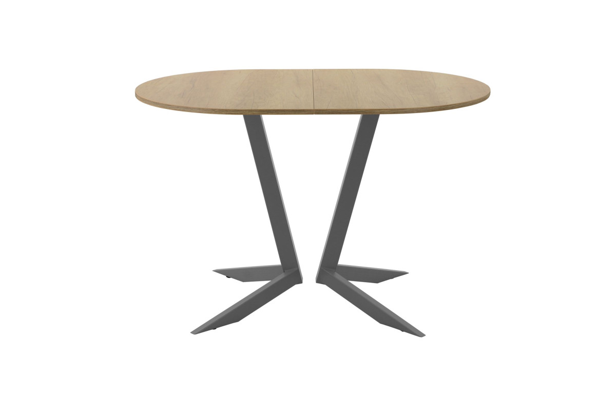 Обеденный стол AMC Elite (серии SLIM) / E19(1100) D3 (графит/Дуб Небраска Натуральный)