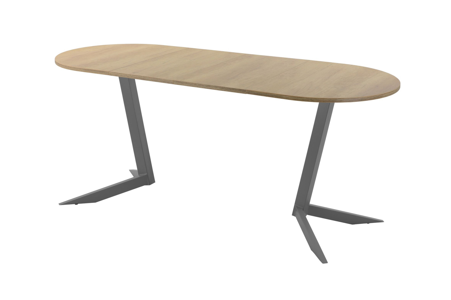 Обеденный стол AMC Elite (серии SLIM) / E19(1100) D3 (графит/Дуб Небраска Натуральный)