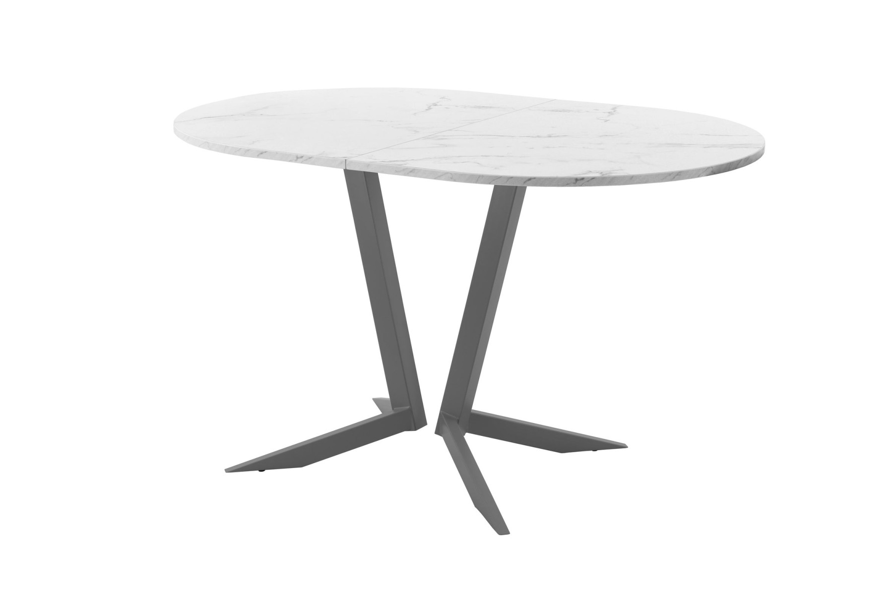 Обеденный стол AMC Elite (серии SLIM) / E19(1200) D3 (графит/Мрамор Кристалл)