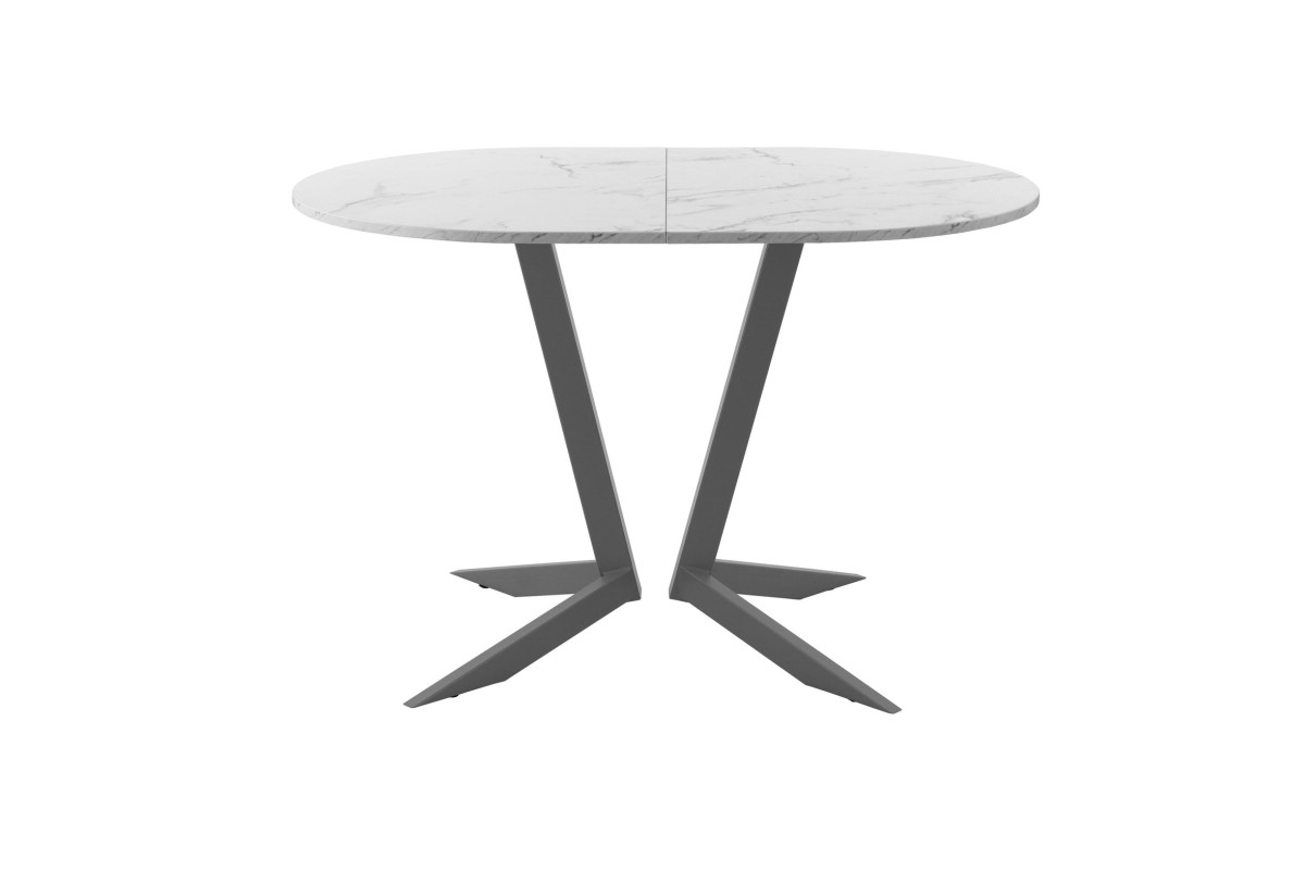 Обеденный стол AMC Elite (серии SLIM) / E19(1200) D3 (графит/Мрамор Кристалл)